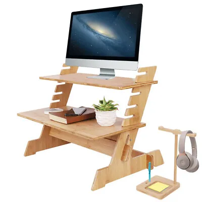 Laptop Table Detachable Desk Stand Bed Tray Sofa Computer Study Adjustable Large • £39.98