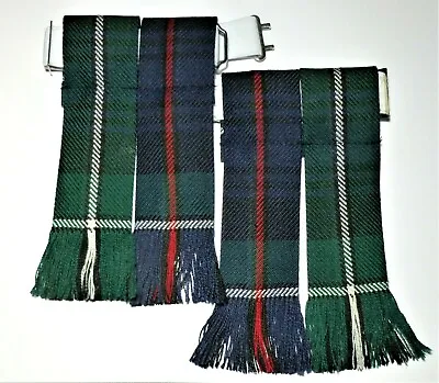 Kilt Flashes Tartan Mackenzie Modern Worsted Wool Hose Sock Made In Scotland  • £18.99