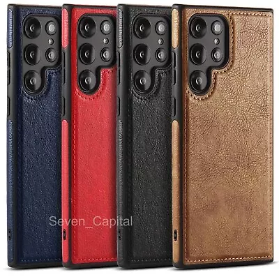 Shockproof Slim Leather Case For Samsung Galaxy S24 S23 S22 Plus Ultra Cover • $9.49