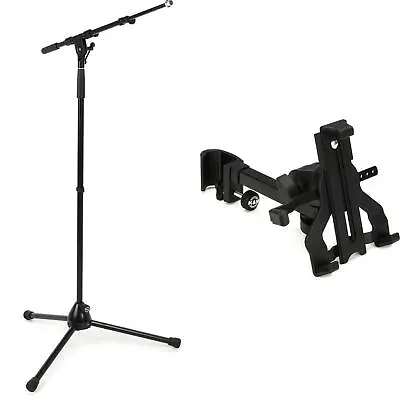 K&M 210/9 Telescoping Boom Microphone Stand And Tablet Holder Bundle • $187.04