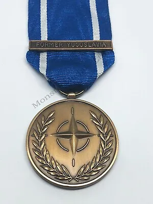 Nato Former Yugoslavia Medal Full Size Medal With Mounting Options • £19.99