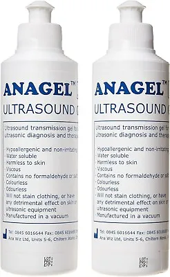 Anagel 250ml Ultrasound Transmission Gel - Pack Of 2 • £5.99