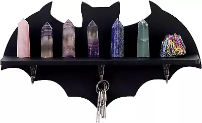 Gothic Bat Shelf Crystal Shelf Coffin Shelf-Spooky Floating Shelves Goth Decor S • £32.04