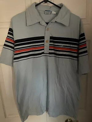 Vintage OP Ocean Pacific Sunwear Men's Polo Short Sleeve Striped Shirt L Large • $20