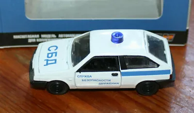 VAZ 2108 WHITE SBD -СБД- Traffic Safety Service 1:43 W / Box USSR 1996 • $99.99