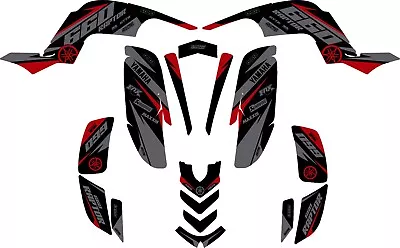 Fits Yamaha Raptor 660  GRAPHICS KIT STICKER DECALS YAMAHA RAPTOR 660 • $128.24