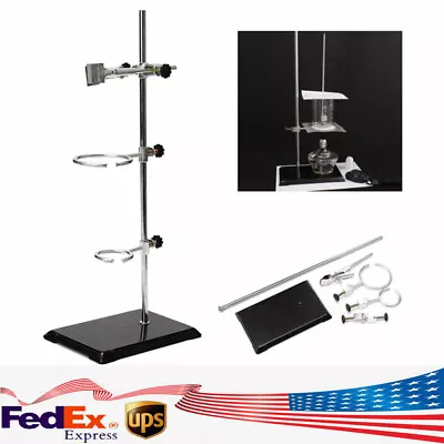 Laboratory Stand Flask Support Ring Base Condenser Clamp Stands Holder Universal • $19