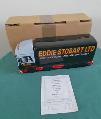 WADE Eddie Stobart Lorry Ceramic Money Box 'TWIGGY' *NEW WITH CERTIFICATE & BOX* • £35