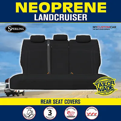 $135.20 • Buy For Toyota Landcruiser 100S 1998-2007 Neoprene REAR (Row 2) Seat Covers
