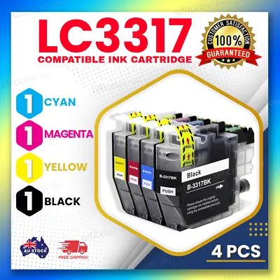 $17.20 • Buy 4x Ink Cartridges LC-3317 Compatible For Brother MFC-J5330DW MFCJ6730DW Printer