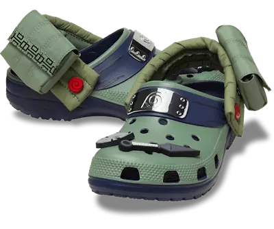 Naruto Kakashi Crocs Classic Clog Mens Size US4-13 Unisex Sneaker Shoe Brand New • £92.83