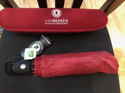 $10 • Buy VAN BEEKEN Folding Umbrella Windproof For Mens Women Strong, Small, Auto Open