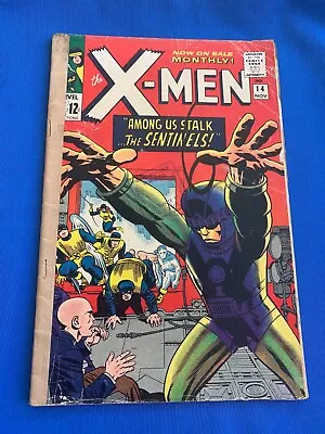 X-men #14 (1965) 1st Appearance Of Sentinels - Silver Age Comic! B115 • $149.99