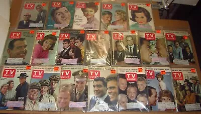 Lot Of 19 TV Guides All 1964...Vic Morrow/Bill Bixby/Gunsmoke/The Virginian Etc • $149