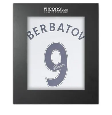 £240.99 • Buy Dimitar Berbatov Back Signed Tottenham Hotspur 2021-22 Home Shirt In Deluxe Pack
