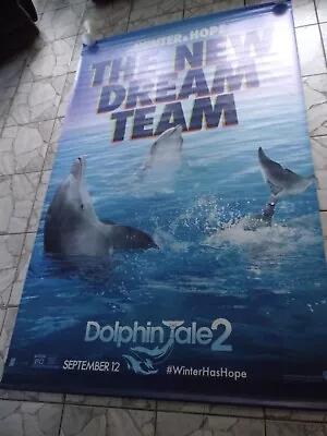 Dolphin Tale 2 2014 8' X 5' Vinyl Movie Banner Morgan Freeman Harry Connick Jr. • $59.99
