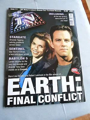 TV Zone Magazine Issue Number 111 Earth Final Conflict Stargate Sentinel • £3.75