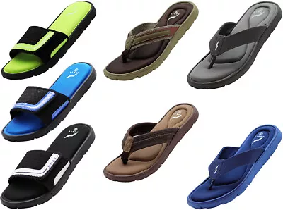 NORTY - Men's Memory Foam Footbed Sandals - Casual For Beach Pool Shower • $22.90