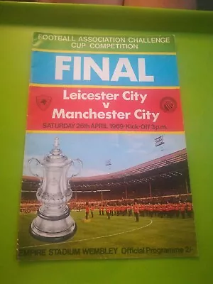 1969 FA Cup Final Football Programme. Leicester V Man City 26.4.1969 • £2.99