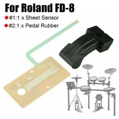 For Roland Drum FD-8 Hi Hat Sheet Sensor Actuator Pedal Rubber Sets Accessories • $21.38