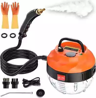 AUXCO High Pressure Portable Handheld 2500W Steam Cleaner (Orange) • $36.99