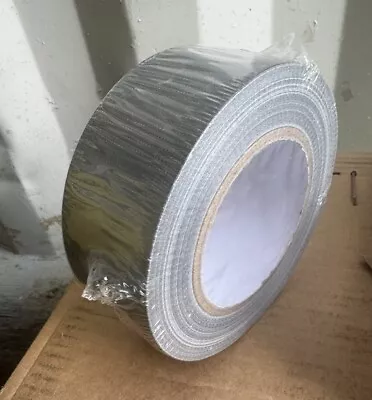 Heavy Duty Duct Gaffer Waterproof Cloth Tape 50mm X 50m SILVER • £3.99