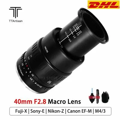 $145.20 • Buy TTartisans 40mm F2.8 Macro Close Up Lens For Sony E EOS-M M4/3 Nikon Z Fuji X