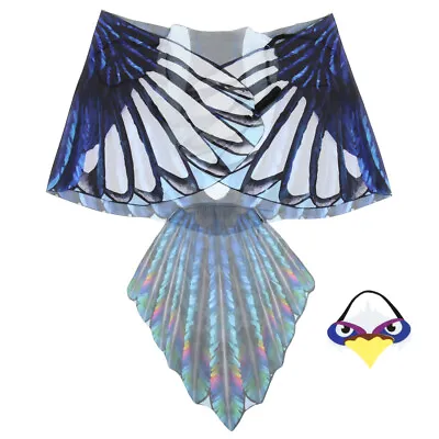 Eagle Wings Novelty Bird Costume Kids Eagle Dress Kids Eagle Wing Play Child • £10.90