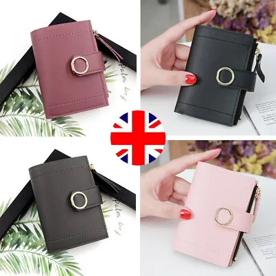£4.59 • Buy Ladies Short Small Money Purse Wallet Women Leather Folding Coin Card Holder UK