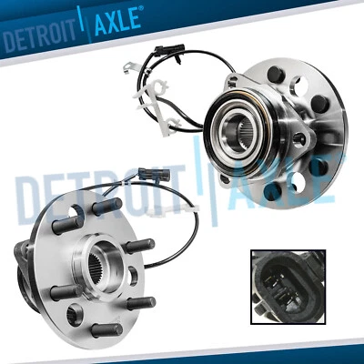 $106.60 • Buy 4WD Pair Front Wheel Bearing Hub For Chevy GMC K1500 Suburban K2500 Yukon Tahoe