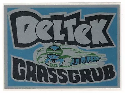 Deltek Grassgrub 1970s Silver/Blue Vintage Mini Bike Repro Decal • $12