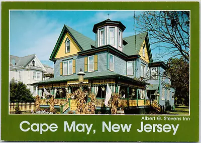 Albert G Stevens Inn Cape May New Jersey Victorian Bed Breakfast VTG Postcard • £3.73