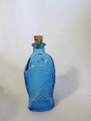 Vintage Wheaton Mini 3  BLUE Bitters FISH Shaped • $14.08