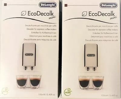 $29 • Buy Delonghi Descaler Liquid EcoDecalk Mini 100ml 2Pack 5613275601