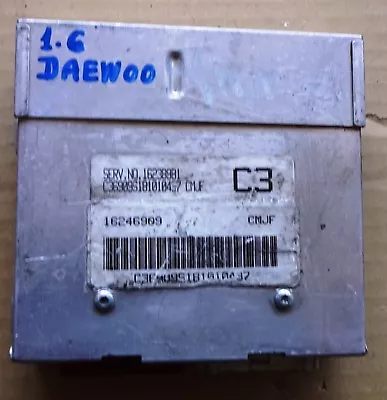 Ecu Engine Control Unit Daewoo Nubira Lanos A16dms 16246909 Used • $110