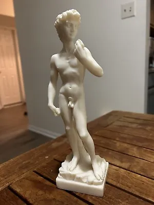 Vintage Sculpture Of Michelangelo’s David Cast Marble 9.5 Inches  • $39.99