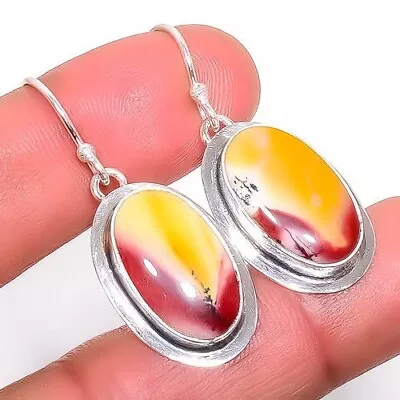 Gift For Her 925 Solid Sterling Silver Natural Mookaite Jewelry Earrings 1.56  • $12.99