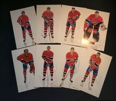 Lot Of 8 Autographed Montreal Canadiens Team Issued Postcards • $14.72