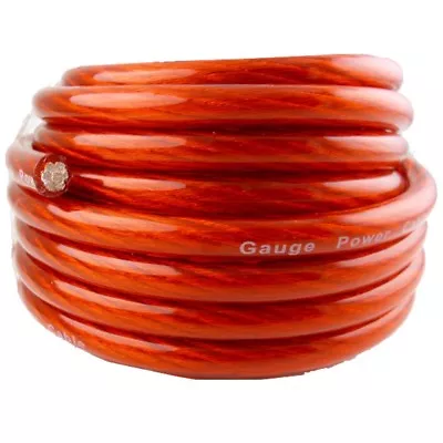 20ft.TRUE 1/0 Gauge AWG RED Power Ground Stranded 12 Volt Wire Car Audio Cable • $30.75