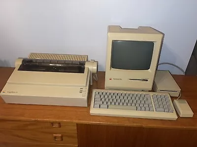 Vintage Apple Macintosh Plus 1MB - M0001A W/Image Writer 2 A9M0320 • $475