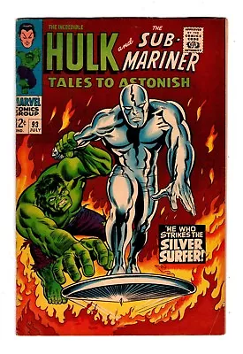$295 • Buy TALES TO ASTONISH 93, (7.0)  1st SILVER SURFER APP OUTSIDE Of FANTASTIC FOUR  *
