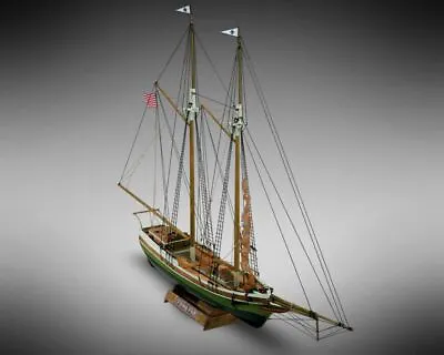 Mamoli MM06 - Flying Fish - Pre-Carved Wooden Hull Ship Model Kit - Scale 1/100 • $79.99