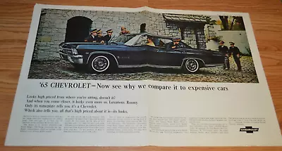 $14.99 • Buy ★1965 Chevy Impala Original Large Foldout Vintage Advertisement Ad Print 65