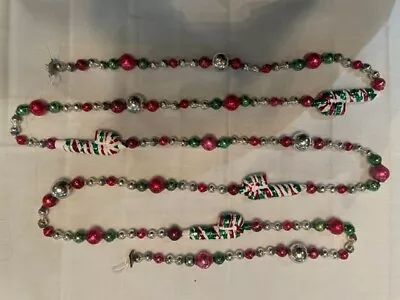 Vintage Christmas Garland Beads Ornaments Icicles #1 Mercury Glass • $32.95
