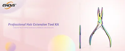 Hair Extensions Microlink Tool Beading Close Pliers Pulling Hook Styling DIY Kit • $12.87