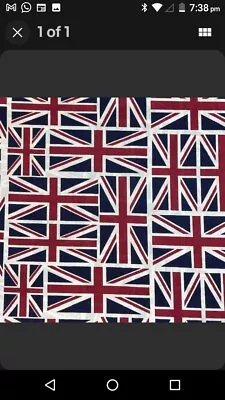 Union Jack  60  /150 Cm Wide 100% Cotton By The Half Metre • £4.95