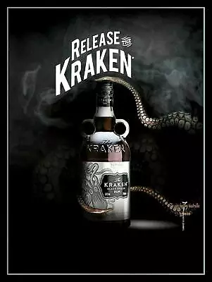 $12.99 • Buy RELEASE KRAKEN Retro/Vintage Metal Plaque Sign Style Man Cave Garage