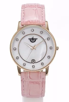 Farvahar Zarathustra Wristwatch Women's Watch Folk Jeweler Zirconia Pink Limited • $73.33