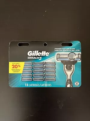 Genuine Gillette MACH 3 - 15 Cartridges NEW • $19.90