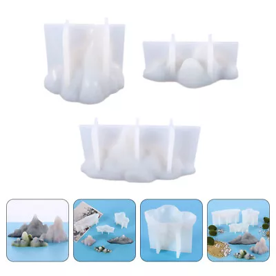 3 Pcs Mountain Table Mold DIY Craft Epoxy Resin Crystal Mould • $19.35